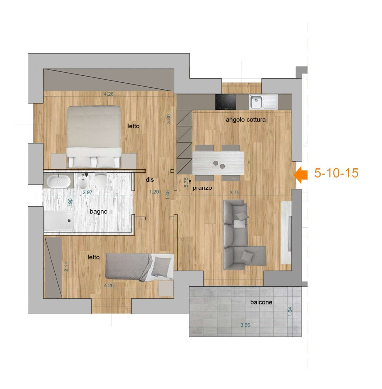 APP 15.png - Appartamento Reggio nell'Emilia - foto 2