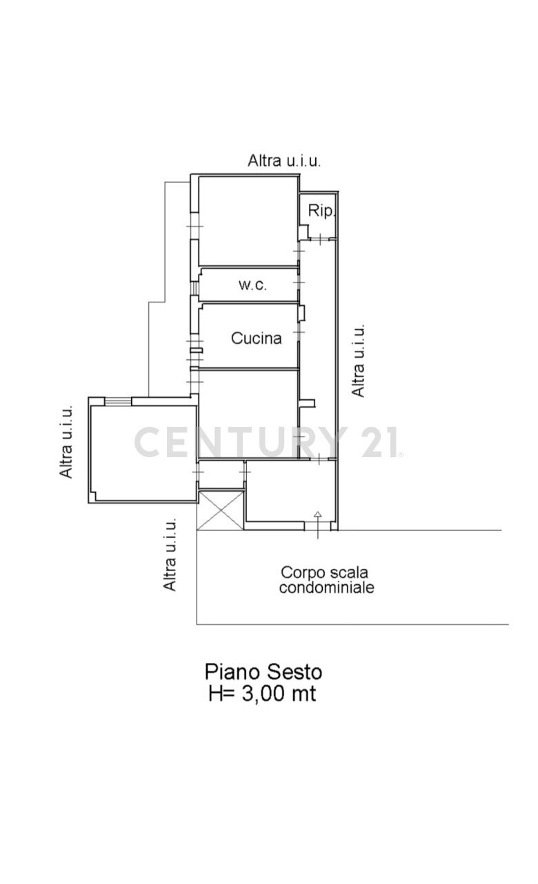 planimetria - Appartamento Via Due Obelischi 48, Gravina di Catania - planimetria 1