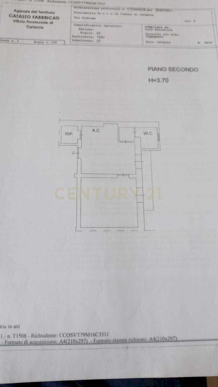 IMG-20250724-WA0078.jpg - Two-room apartment Via Pistone 55, Catania - floor plans 1