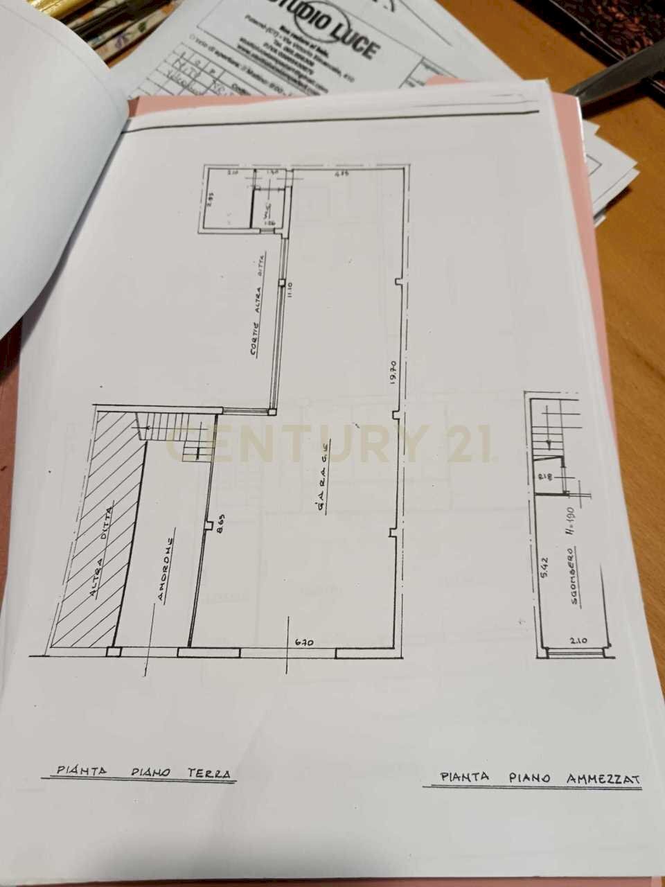 planimetria garage paterno .jpg - Box Via Isole Eolie 124, Paternò - floor plans 1