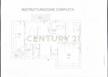 planimetria appartamento ristrutturato definitivo. - Appartamento Viale Giulio Cesare 3, Grosseto - foto 2