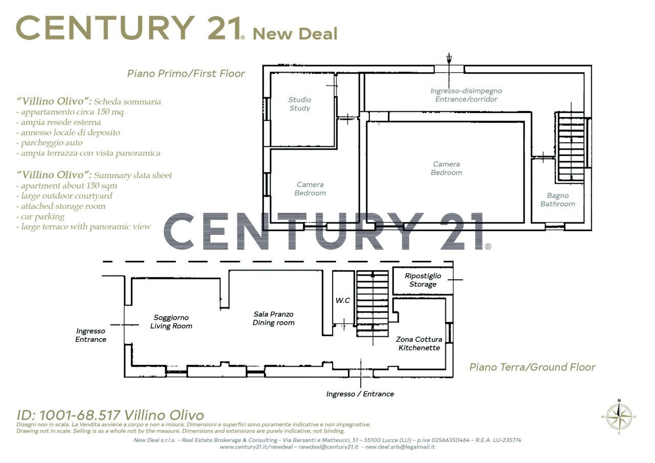 planimetria - Villa Via di Gromignana 80, Coreglia Antelminelli - planimetria 1