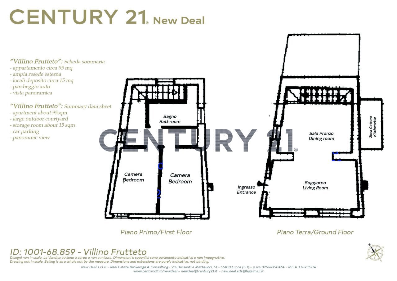 1001-68.859-A3 Villino Frutteto Planimetria C21.jp - Villa Via di Gromignana 80, Coreglia Antelminelli - planimetria 1