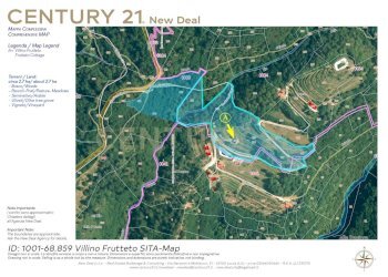 1001-68.859 Villino Frutteto Mappa SITA A4 C21.jpg - Villa Via di Gromignana 80, Coreglia Antelminelli - foto 2