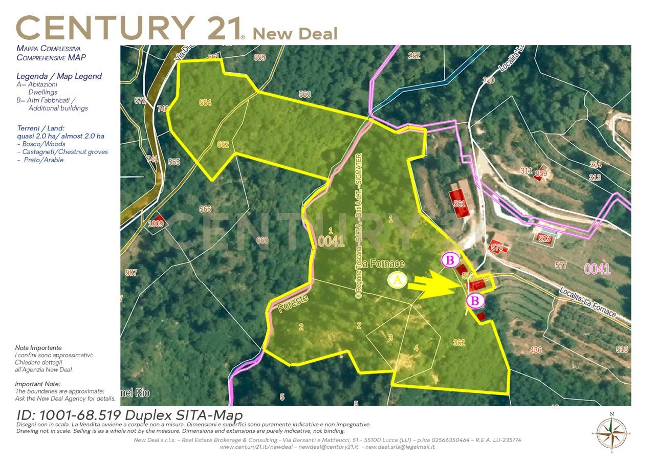Duplex Mappa SITA completa - Casa indipendente Via di Gromignana 80, Coreglia Antelminelli - foto 2