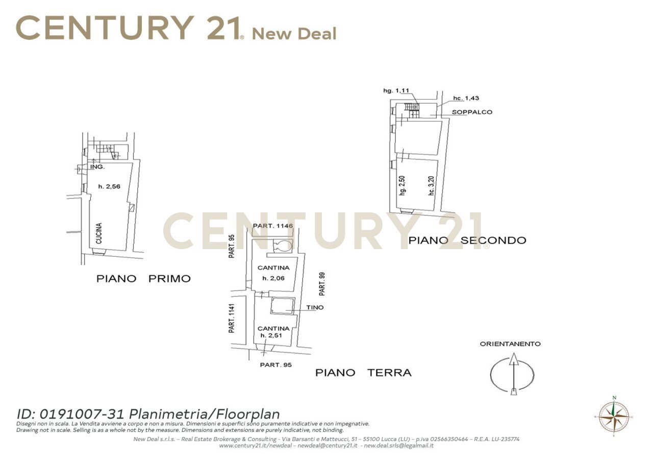 Planimetria 1007-31 C21 copia.jpg - Rustico Località Deccio di Brancoli 3100, Lucca - planimetria 1