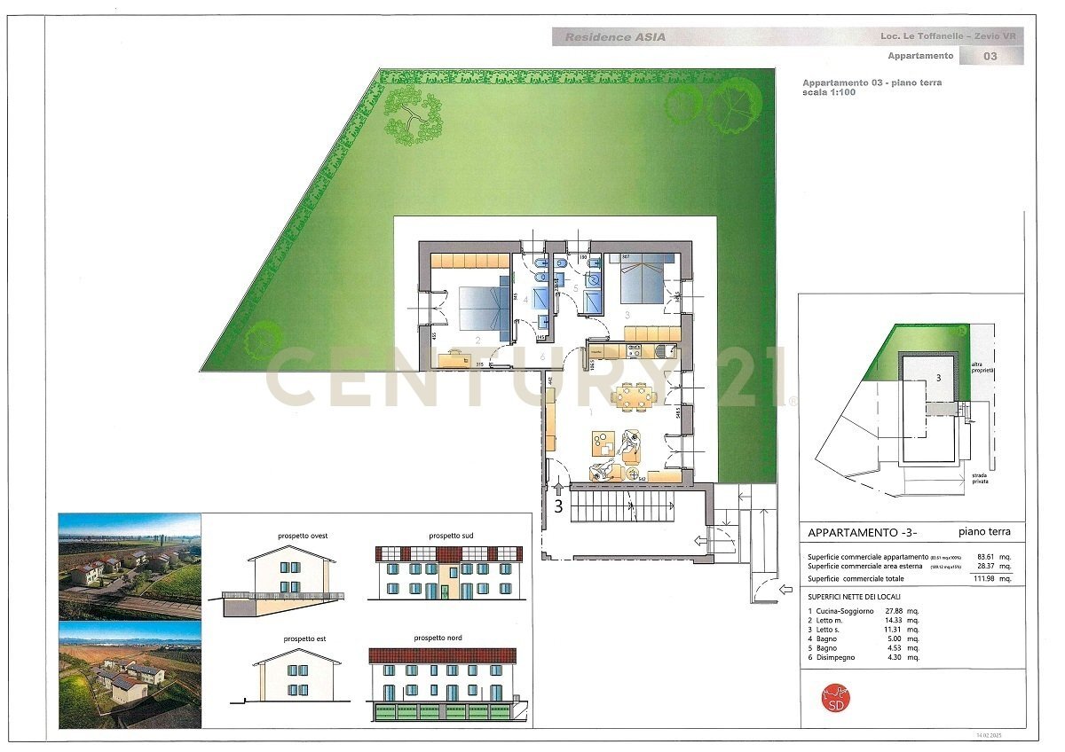 plan A4.jpg - Trilocale Via Toffanelle Nuove, Zevio - planimetria 1