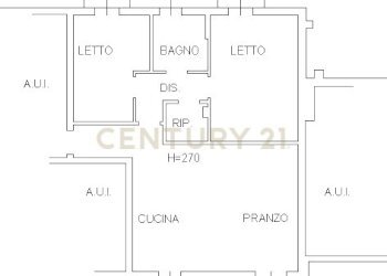 Planimetria appertamento - Trilocale via Mantova, Cerea - foto 19