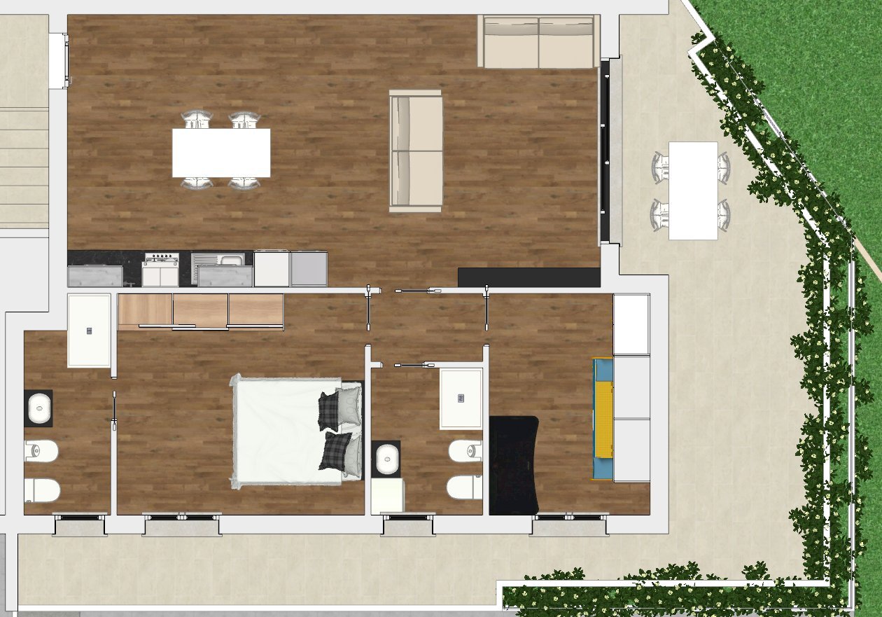 attico 4B.png - Attic Alghero - floor plans 1