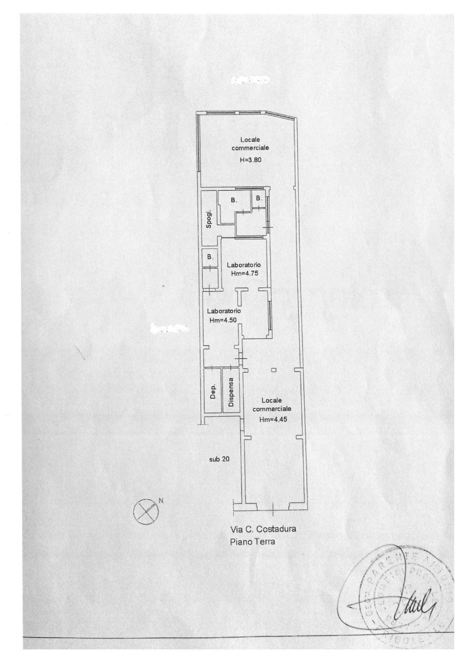 PLANIMETRIA.jpg - Commercial Premises Via Colonnello Archimede Costadura 20, Lecce - floor plans 1