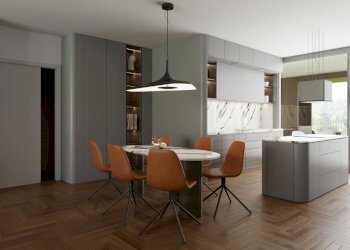 C2 - CUCINA SOGGIORNO.jpg - Quadrilocale Via Giammatteo 39, Lecce - foto 3