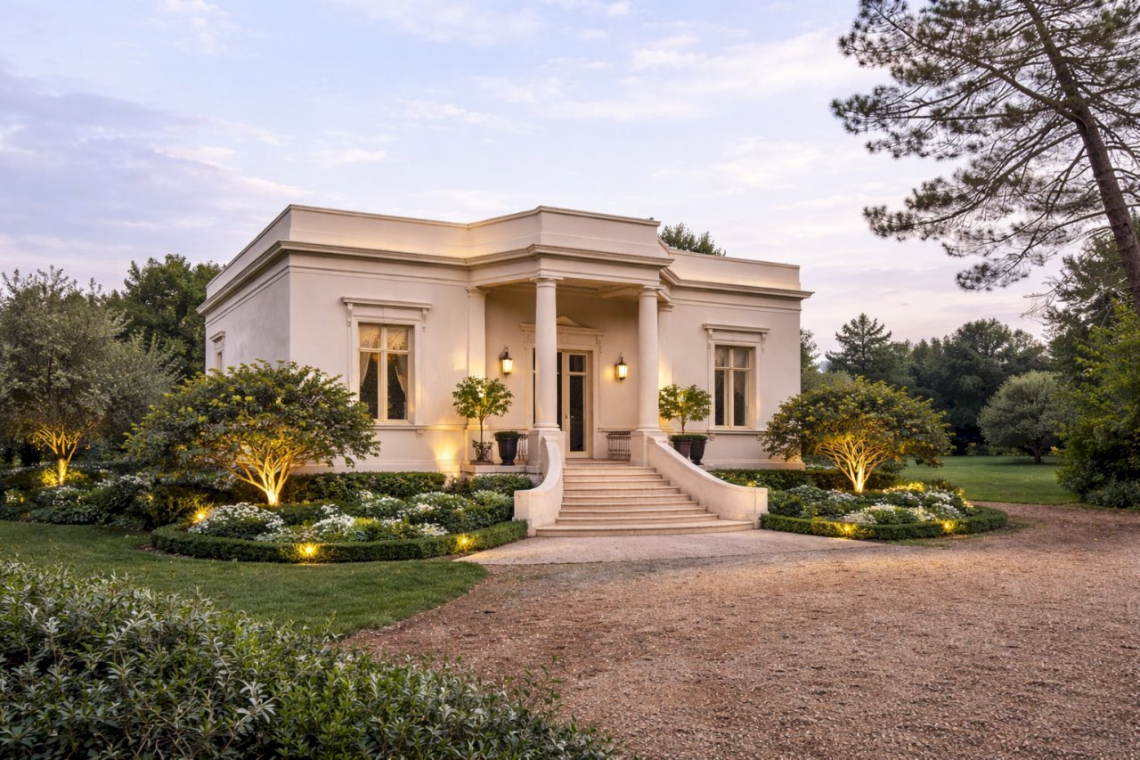 Villa neoclassica al tramonto(1).png - Casale Via Messapia 8, Monteroni di Lecce - foto 2