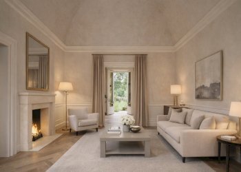 Soggiorno elegante in stile classico.png - Casale Via Messapia 8, Monteroni di Lecce - foto 3