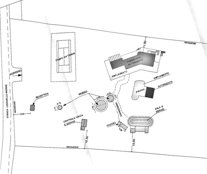 Pianta proprieta - Casa indipendente C.S. Lu Monte 1, Lizzanello - planimetria 1