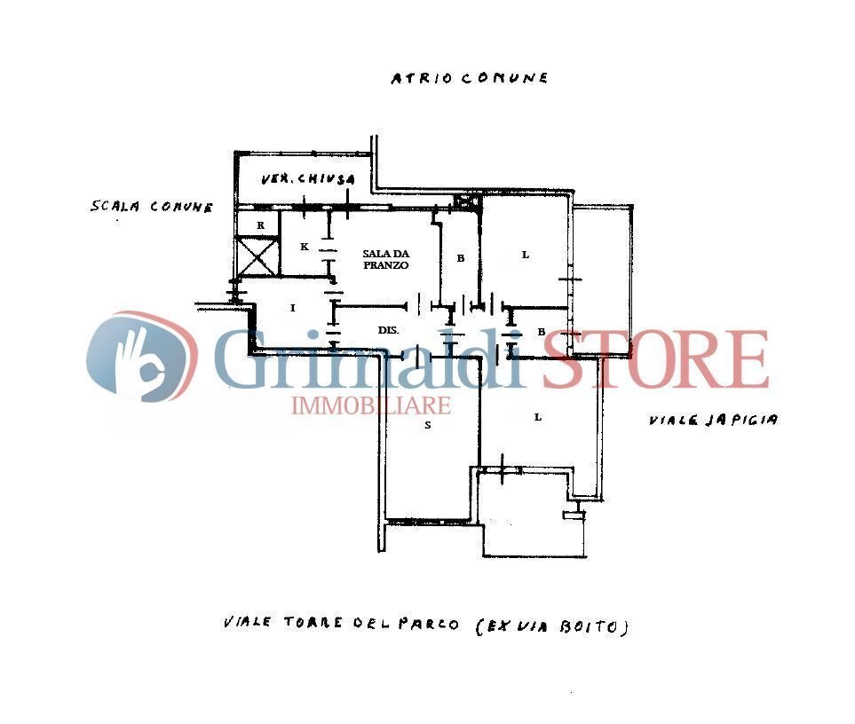 planimetria catastale_page-0001_risultato.jpg - Quadrilocale Viale Torre del Parco 11, Lecce - planimetria 1