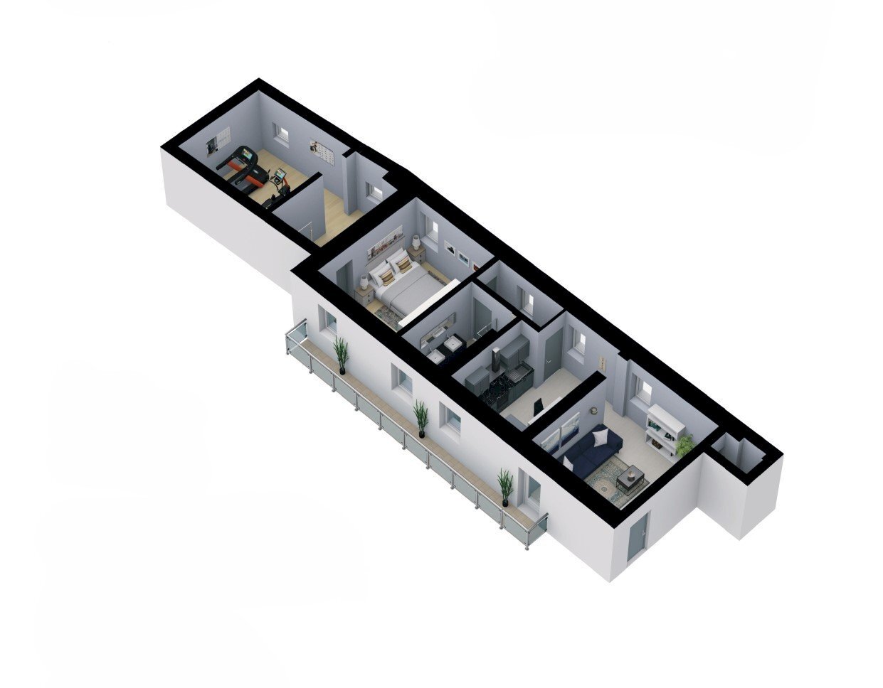 Progetto bilocale - Bilocale Via Leonardo da Vinci 0, Erba - foto 2