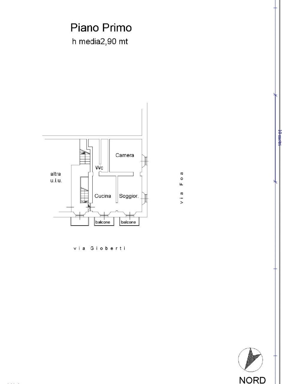 plan.jpg - Two-room apartment Via Vincenzo Gioberti 36, Vercelli - floor plans 1