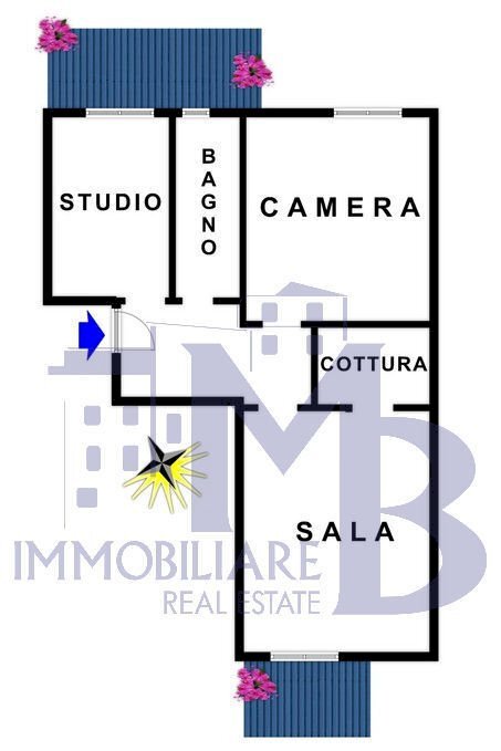 planimetria - Three-room apartment Via Vecchia Vastato 16, Recco - floor plans 1