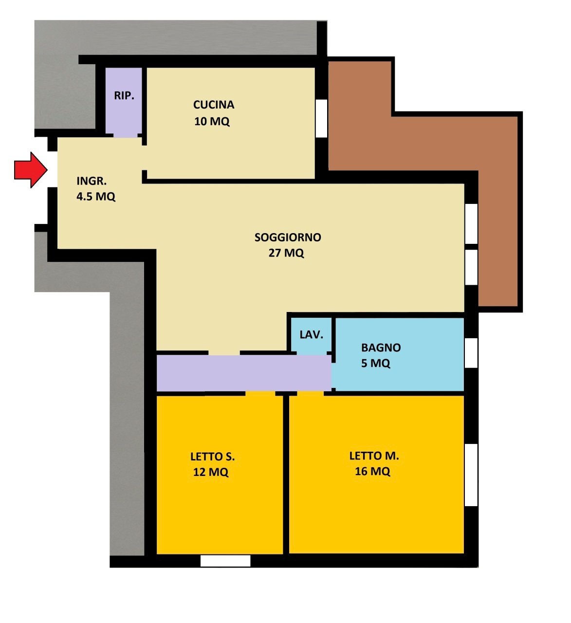 planimetria - Apartment Rovigo - floor plans 1
