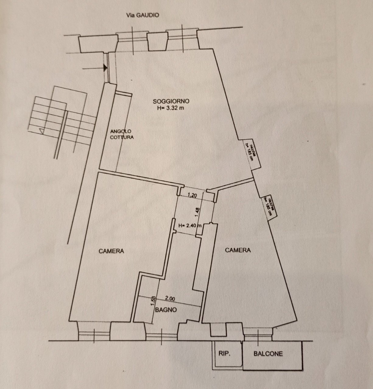 planimetria.jpg - Four-room apartment Sanremo - floor plans 1