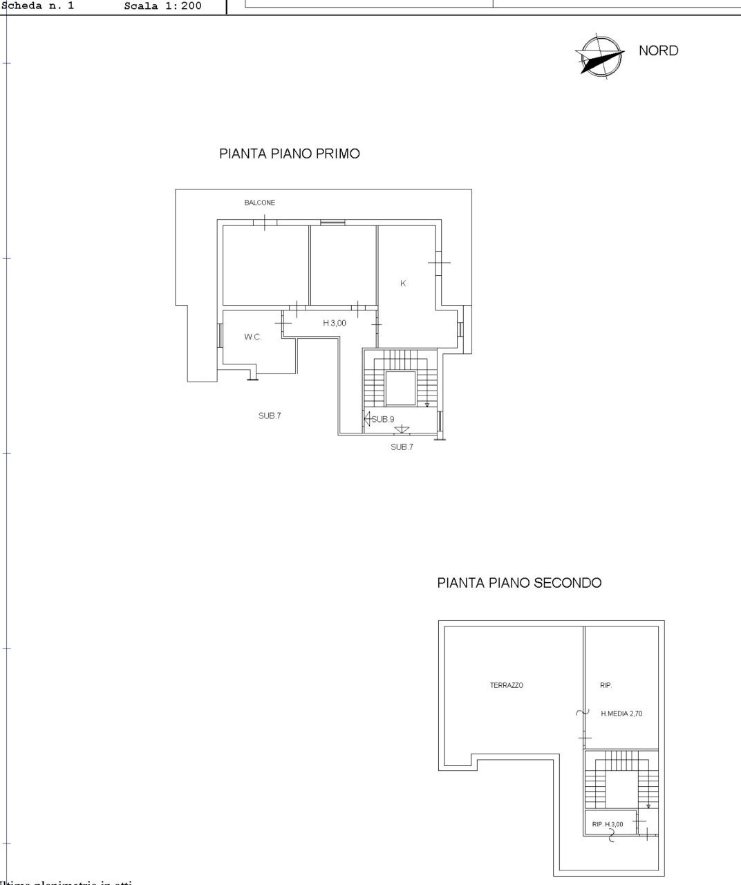 PLANIMETRIA.jpg - Trilocale Via Moncenisio, Siracusa - planimetria 1