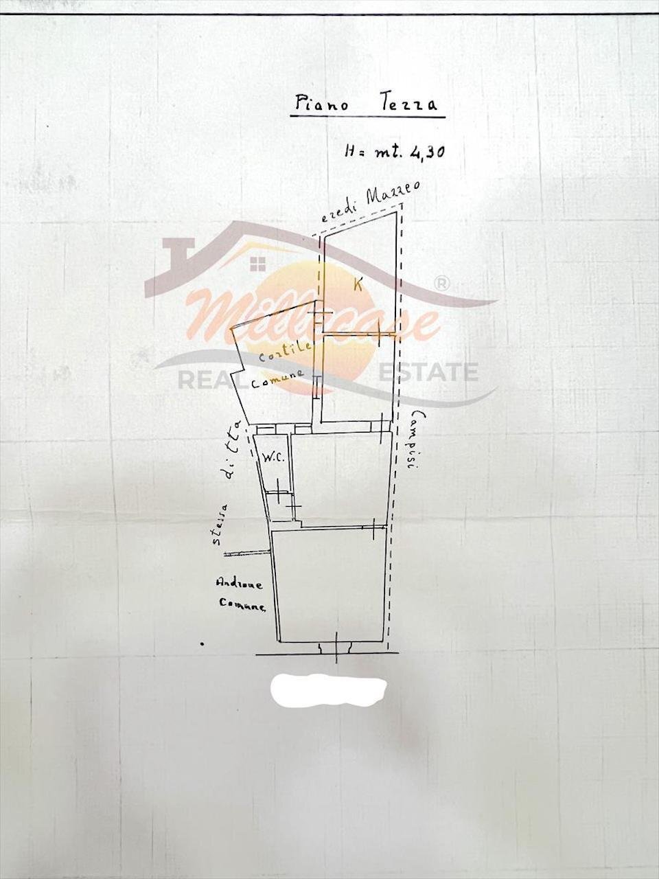 5b2d703a-ca27-434b-be3c-949512552943.jpeg - Trilocale Via Pasubio 5, Siracusa - planimetria 1