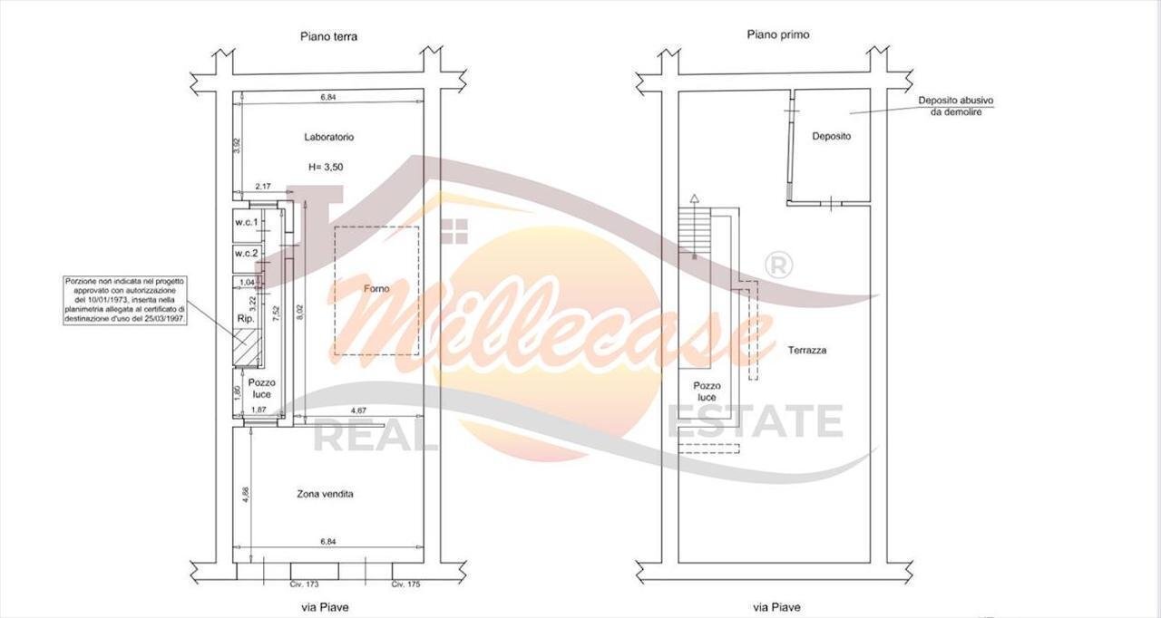 PLANIMETRIA.jpeg - Locale Commerciale VIA PIAVE, Siracusa - planimetria 1