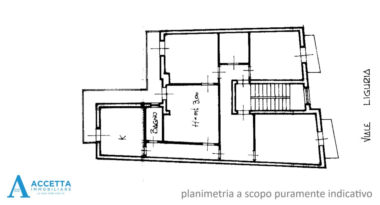 planimetria - Quadrilocale Viale Liguria 38, Taranto - planimetria 1