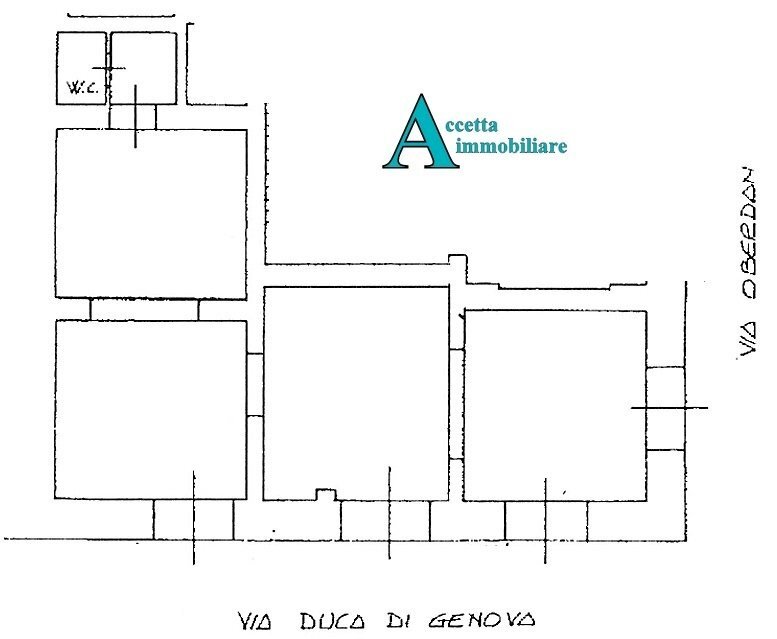 planimetria - Commercial Premises Via Oberdan 31, Taranto - floor plans 1
