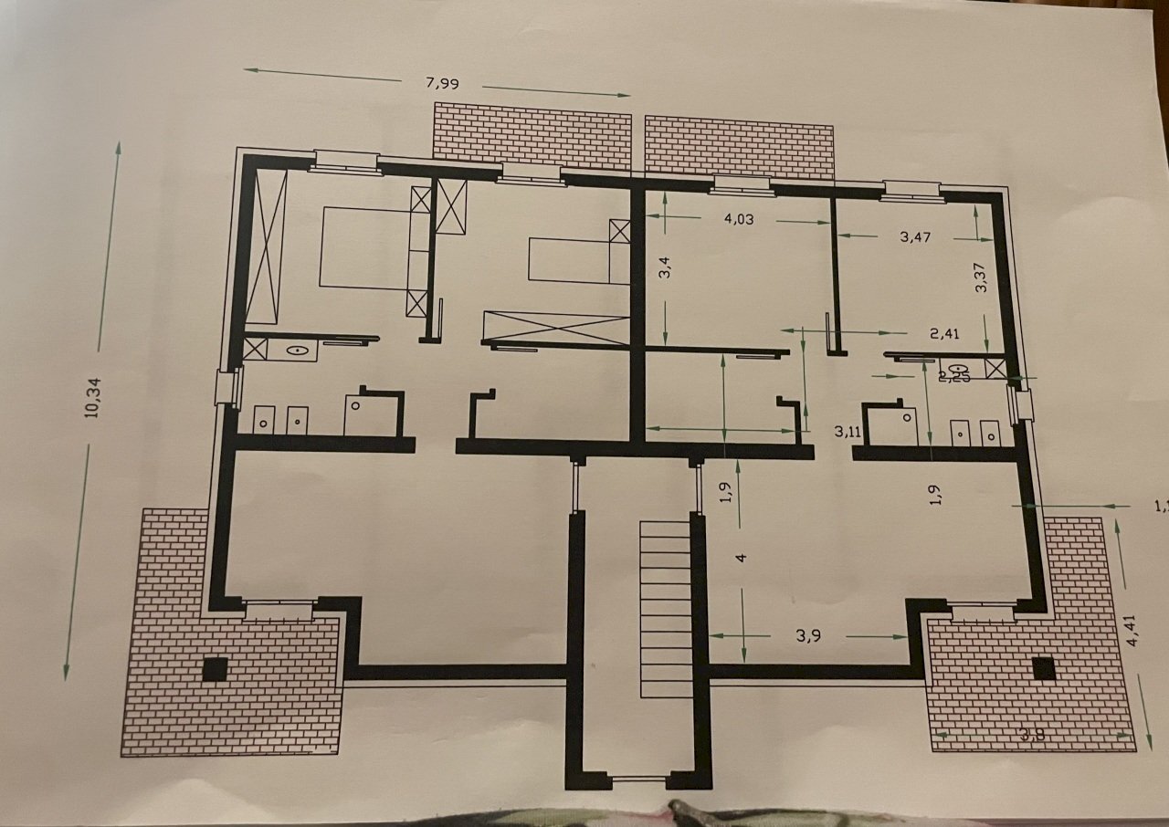 Planimetria - Trilocale Località mottaziana, Borgonovo Val Tidone - foto 1