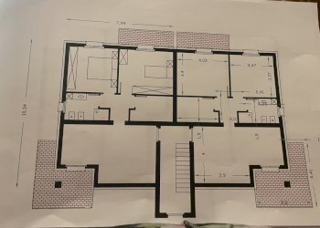 Planimetria - Trilocale Località mottaziana, Borgonovo Val Tidone - foto 1