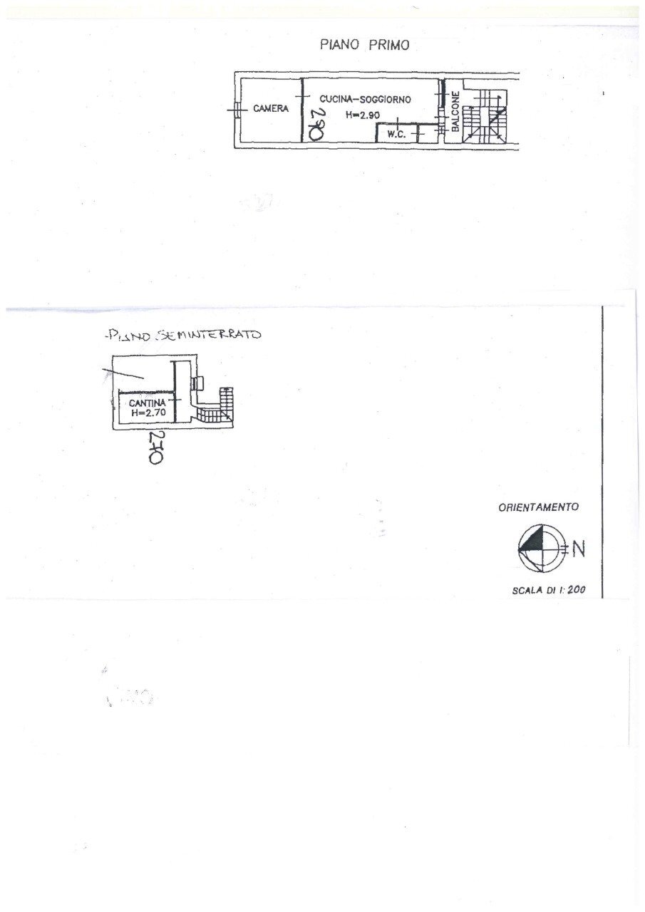 planimetria - Two-room apartment Via Giandomenico Romagnosi, Castel San Giovanni - photo 1