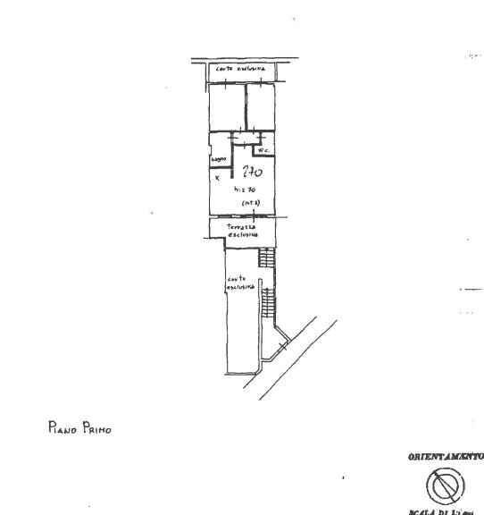 planimetria - Appartamento via fosso dell'aiaccia, Monte Argentario - planimetria 1