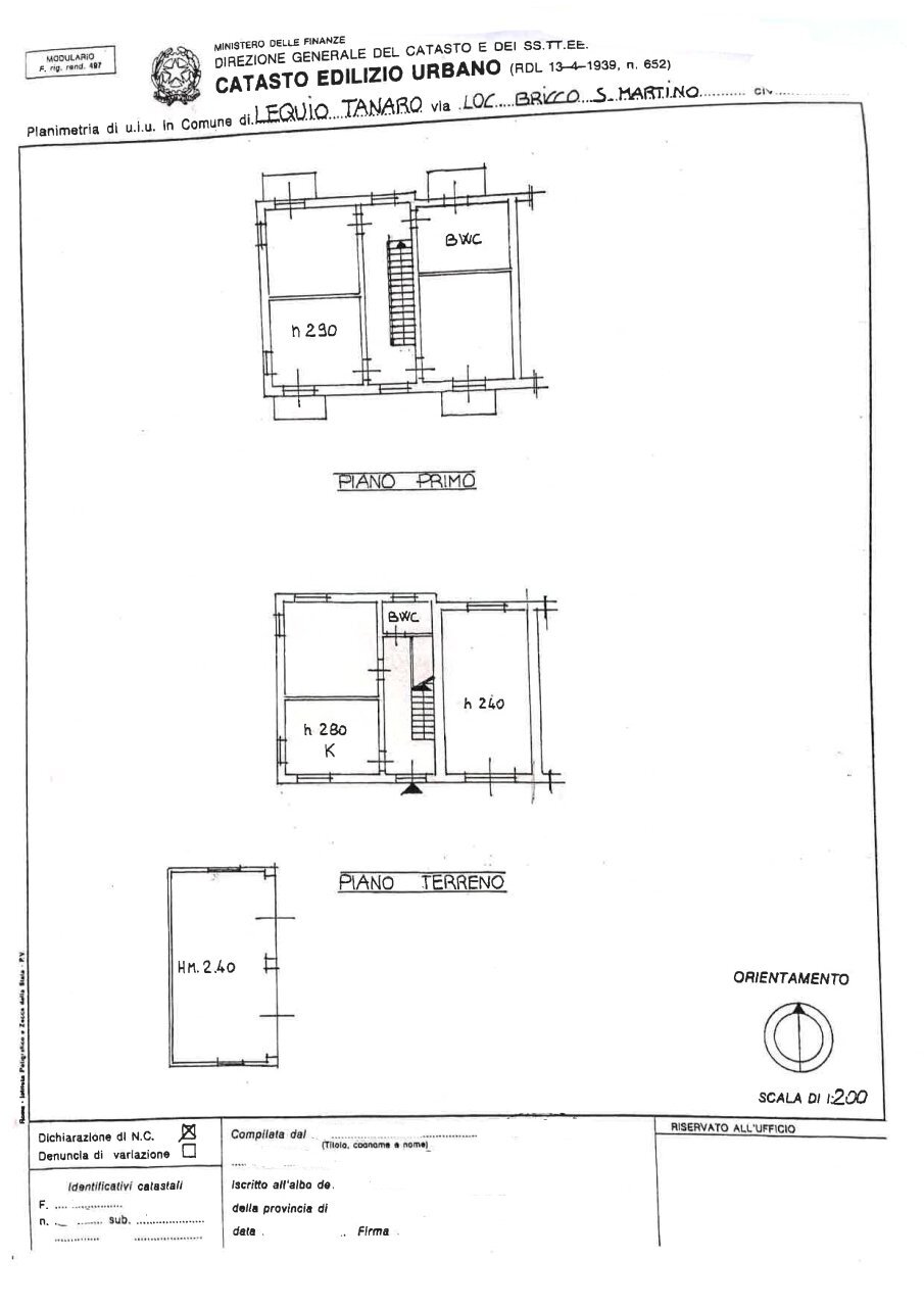 Planimetria-web.jpg - Terraced Villa Via Bricco San Martino 44, Lequio Tanaro - floor plans 1