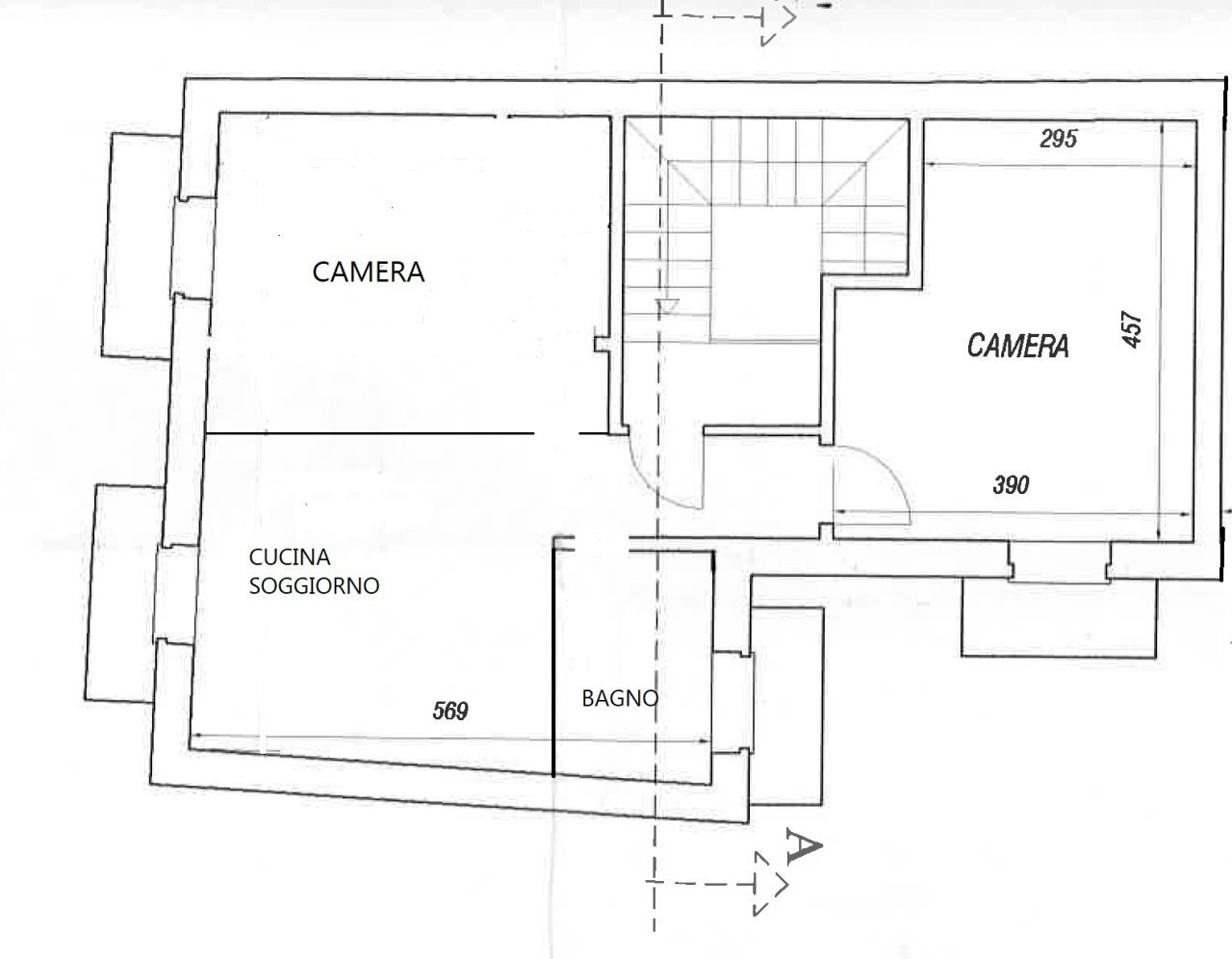 NARZOLE P1 PICCOLO.jpg - Portion of a house Via Cristoforo Colombo 63, Narzole - floor plans 1