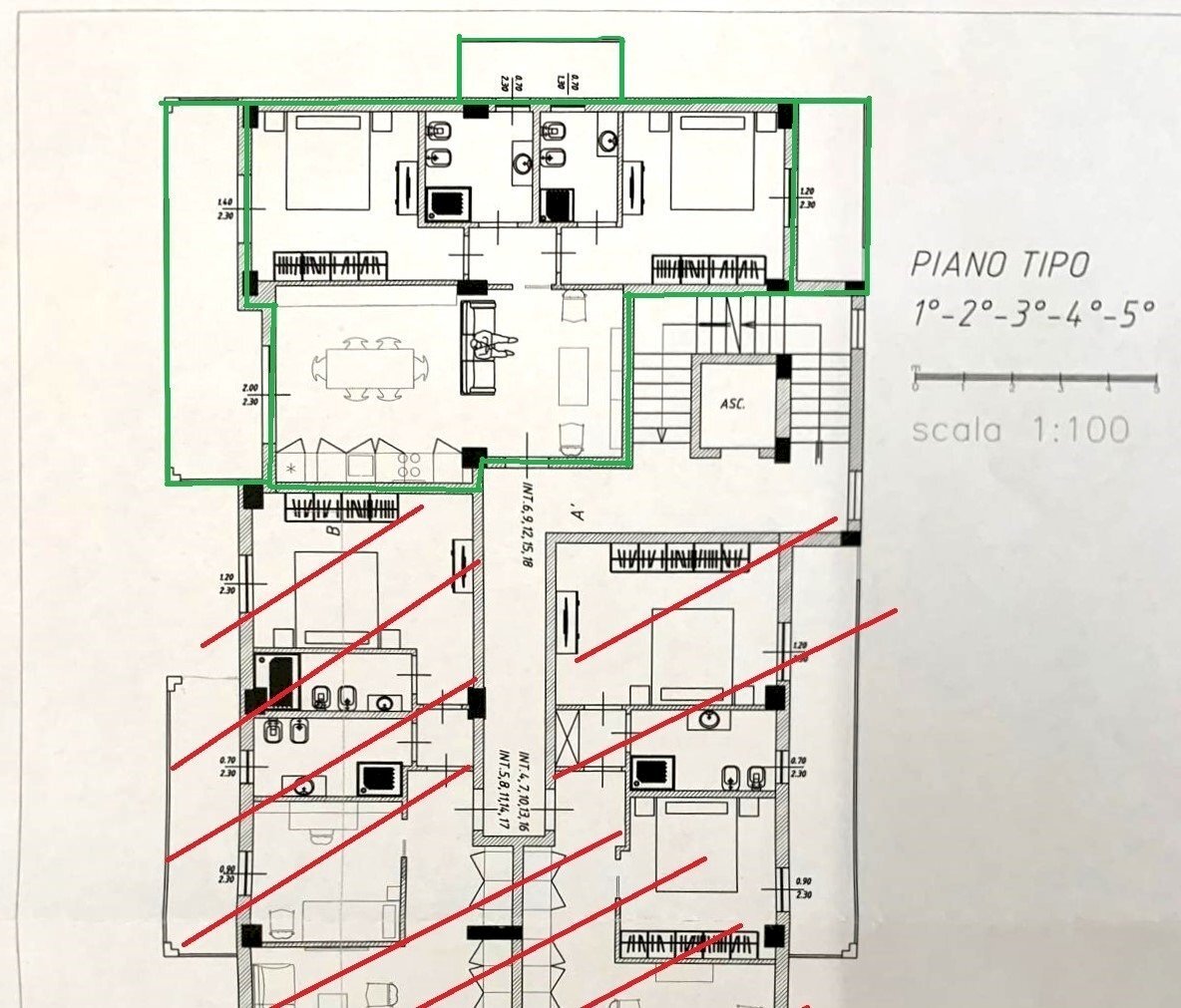 planimetria.jpeg - Three-room apartment San Benedetto del Tronto - floor plans 1