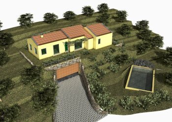 Progetto approvato con fotoinserimento - Terreno edificabile Via Montefrancio 46, Castelnuovo Magra - foto 6