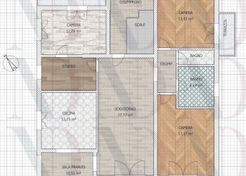 PLANIMETRIA_wm.JPG - Porzione di casa Via Canale 40, Castelnuovo Magra - foto 2