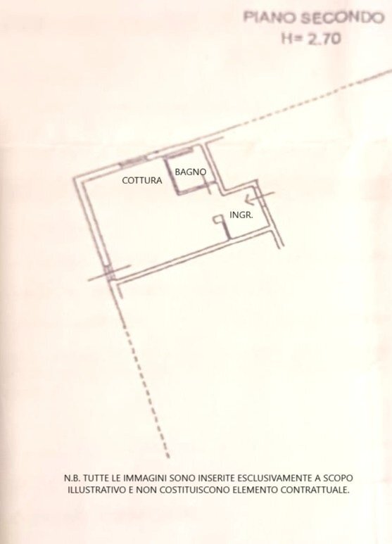 Planimetria.jpeg - One-room apartment via Guarrieri 1, Licciana Nardi - floor plans 1