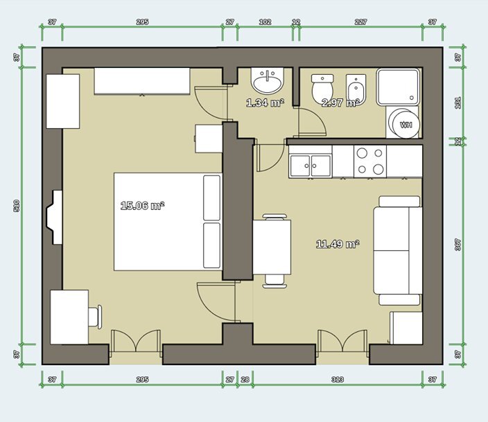 95098176_3260170794015924_2445755679164596224_o-e1 - Apartment Via San Giuseppe Benedetto Cottolengo 19, Torino - floor plans 1
