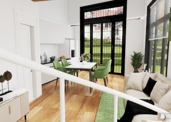 via montebello_Soggiorno e Sala da Pranzo-3.jpeg - Loft Via Montebello 30, Torino - foto 6