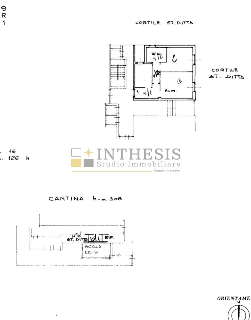 PLANIMETRIA - Three-room apartment Via  Saint Denis, Sesto San Giovanni - floor plans 1