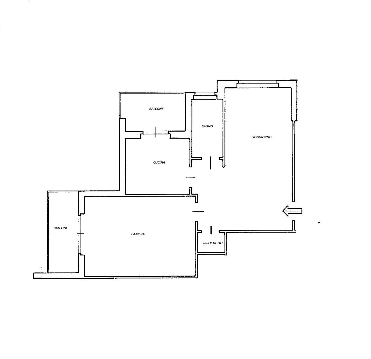 PLN SITO APP.TO.jpg - Bilocale Via del Forte Bravetta 186, Roma - planimetria 1