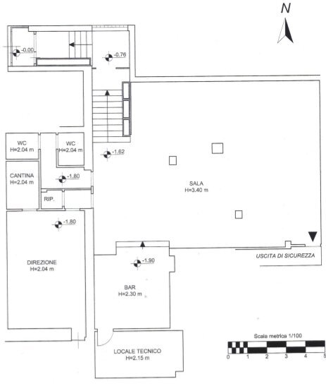 planimetria Via Arziglia 104 Bordighera.png - Show room Via Arziglia 111, Bordighera - planimetria 1