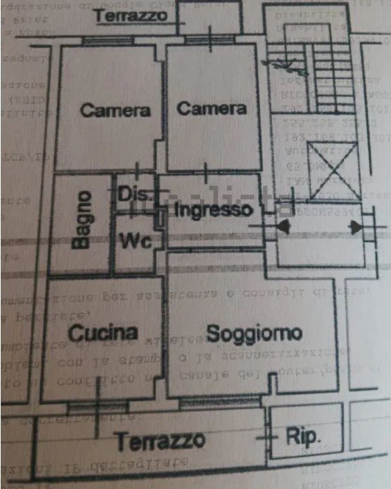 piantina.jpg - Four-room apartment Via Montale 4, Ventimiglia - floor plans 1