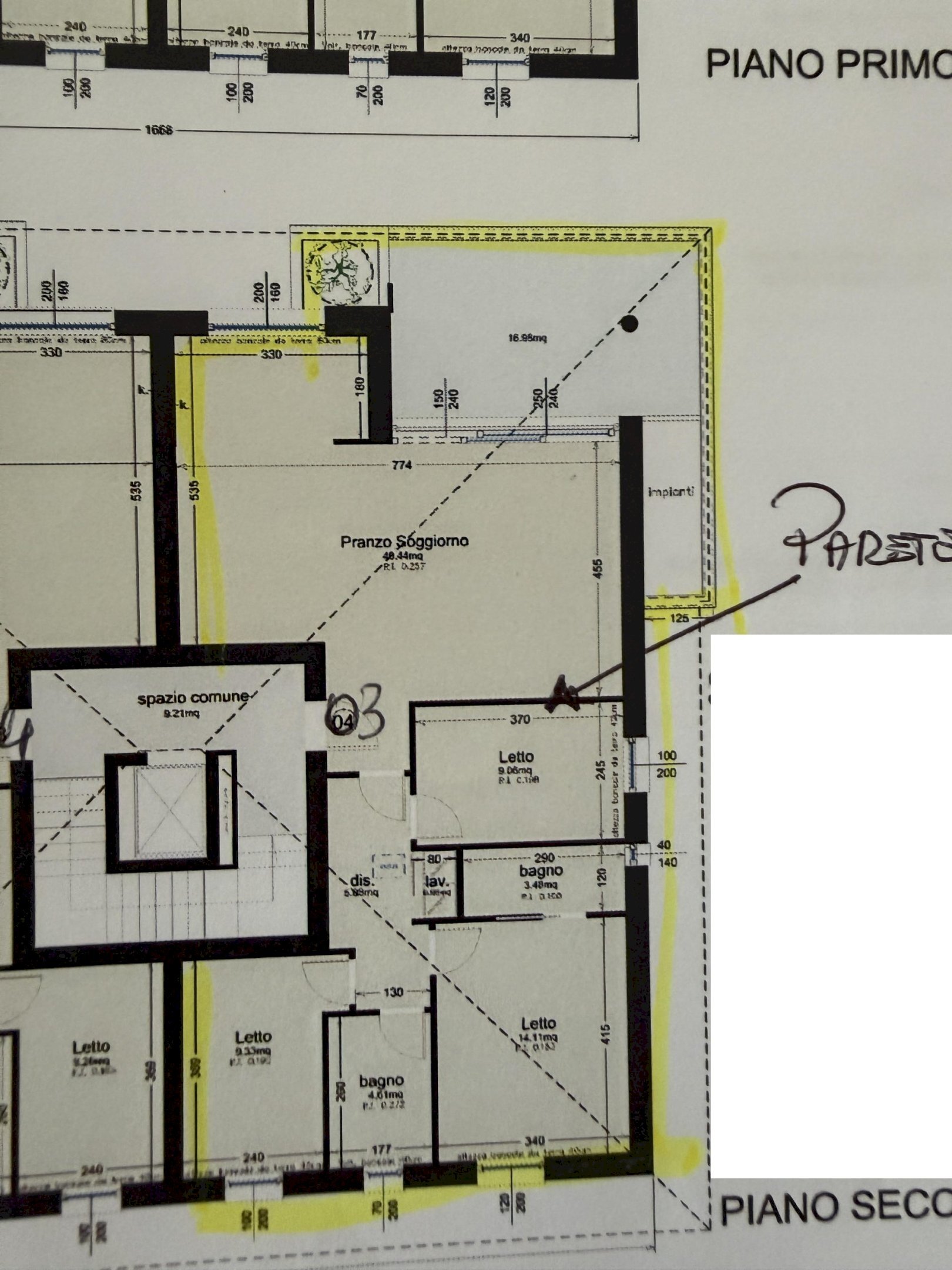 Two-room apartment Formigine - floor plans 1