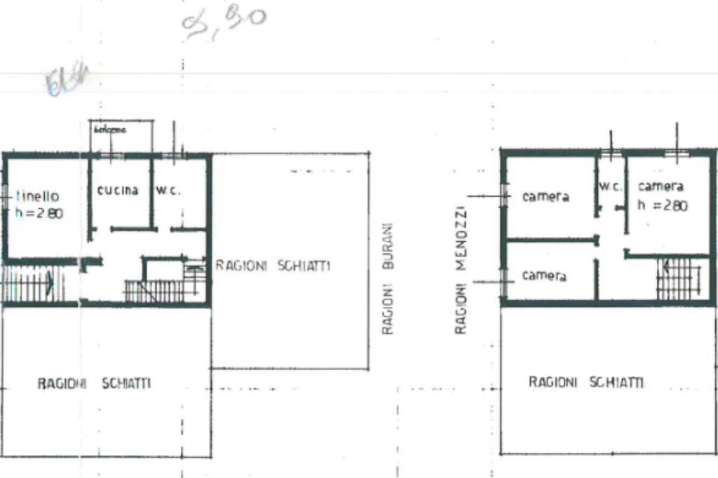 Villa a Schiera Via dei Tigli, Bagnolo in Piano - planimetria 1