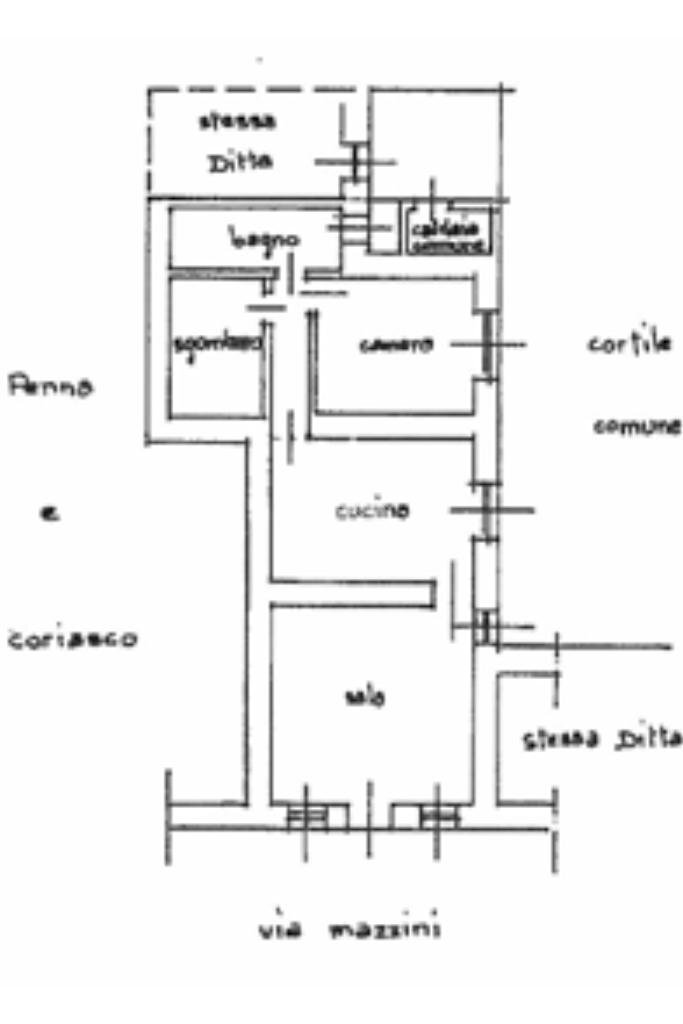 Trilocale Via Mazzini, Nole - planimetria 1