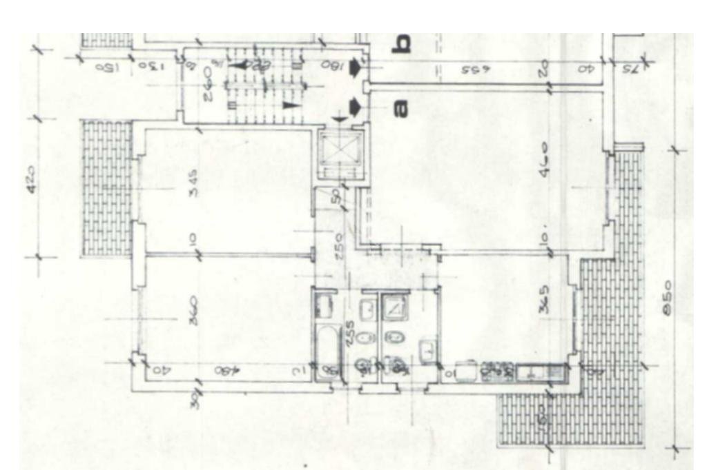 Quadrilocale Via cantore, Grugliasco - planimetria 1