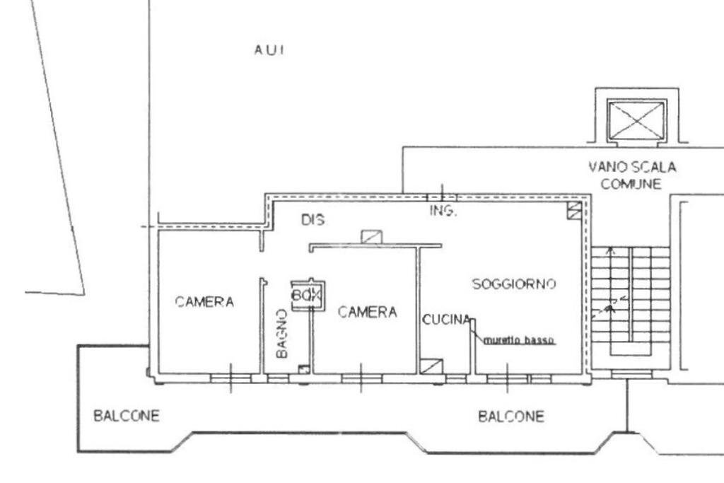 Trilocale Viale Romagna, Cervia - planimetria 1